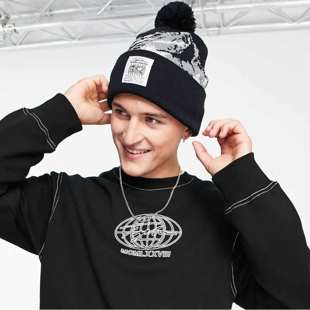 Topman Signature Mountain Beanie